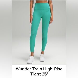 Lululemon Wunder Train High-Rise Tight 25"
Kelly Green Size 6